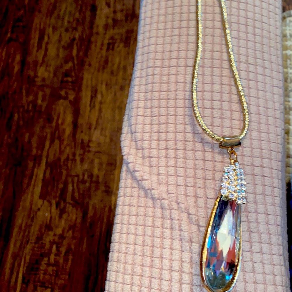 Gold and silver bling necklace